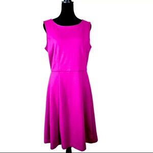 Vintage 212 Collections Elegant Pink Sleeveless zip up mini Dress Barbiecore M